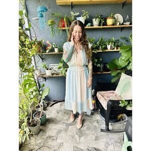 Rails Ashlyn Sunset Gradient Dress Sleeveless Size Medium Pink/Blue